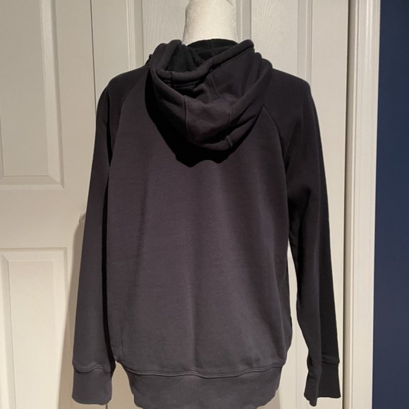 Under Armour UA Women Size Medium Black White Sweatshirt Hooded Hoody Hoodie EUC - Picture 4 of 4